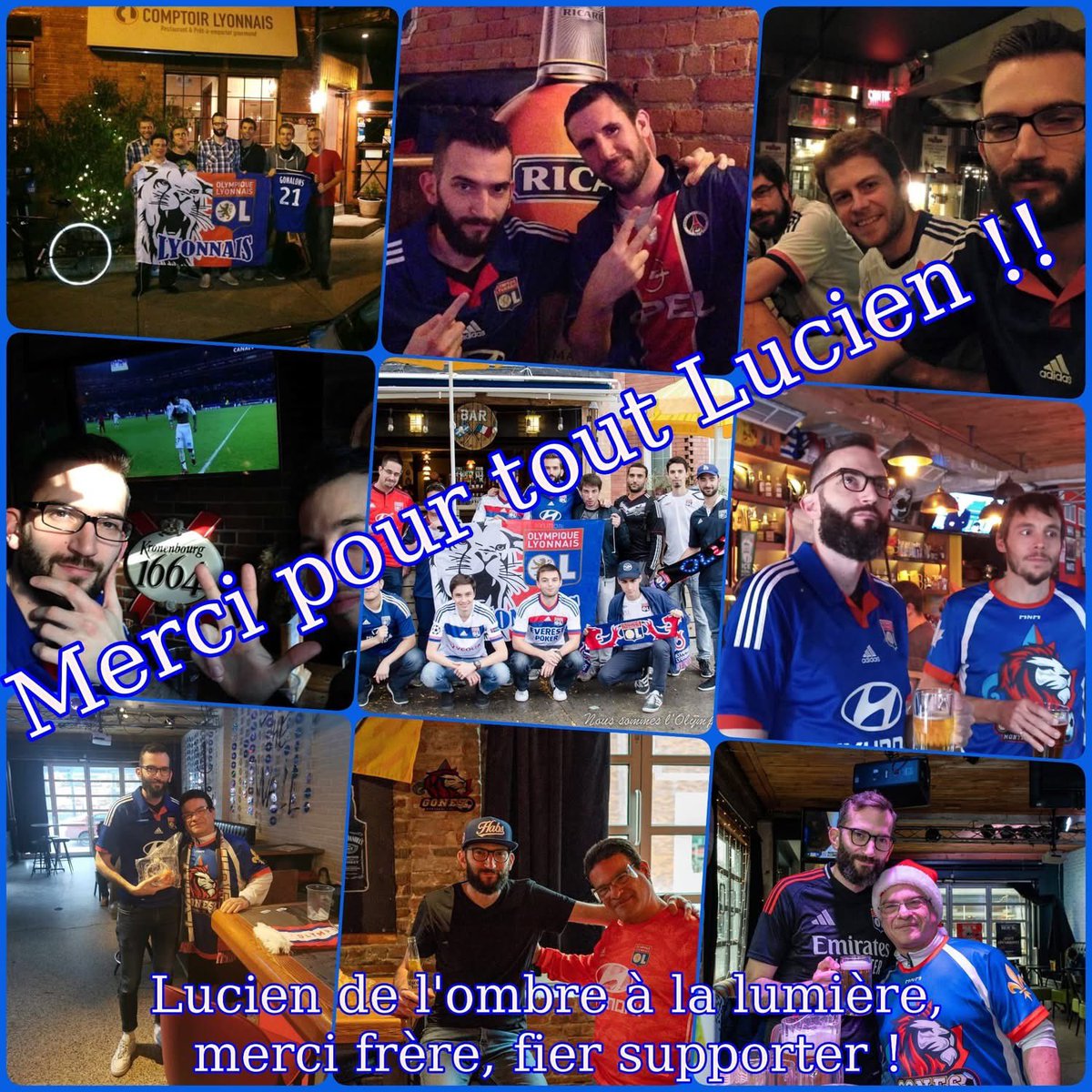 GonesMontrealOL's tweet photo. Merci  Lucien Boix 🙏 . Dimanche, Nous avons pris un moment pour le remercier, un homme discret, de l'ombre, que nous voulions mettre en lumière,  car il est l'instigateur  du groupe de supporters Les Gones de Montréal. Après 10 ans, Nous te souhaitons un très bon retour à Lyon ! https://t.co/QOoCeK5PEZ