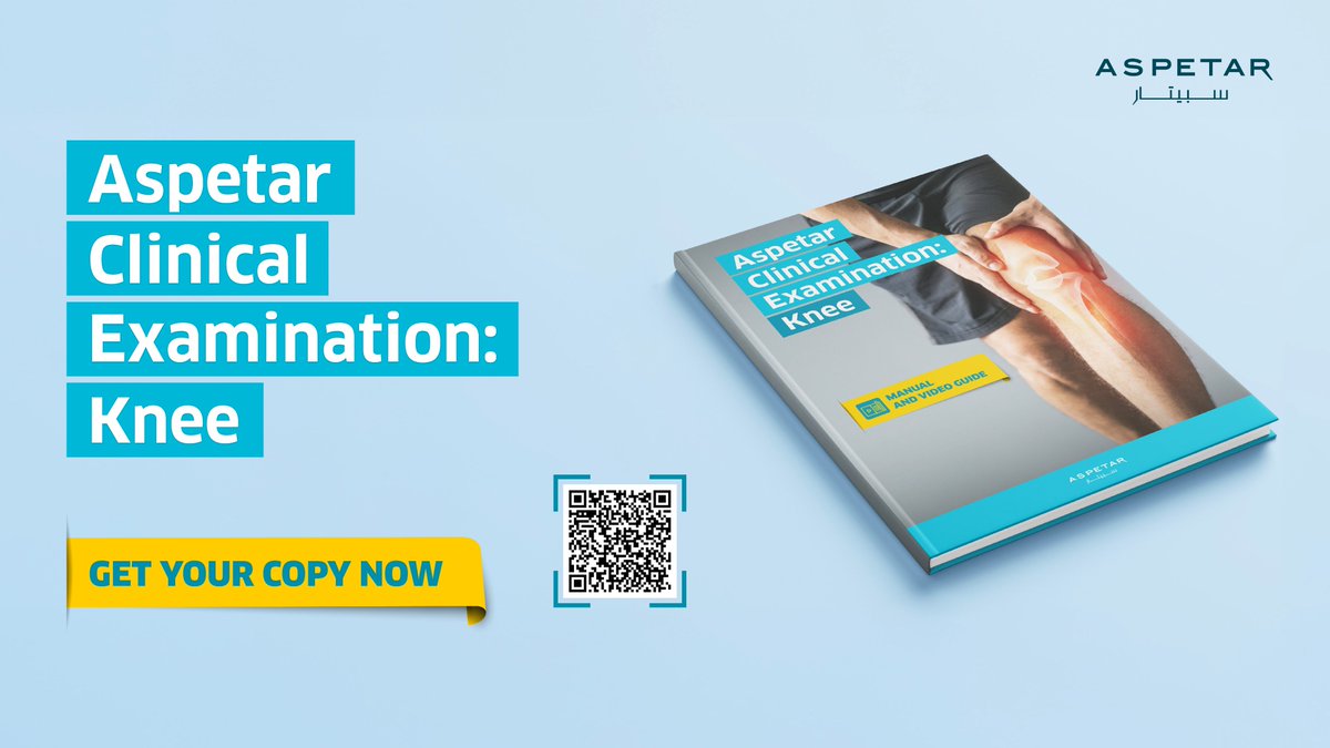 🦵Aspetar Clinical Examination: Knee 
          📒Manual and Video Guide ▶️📽️

Want consistent and accurate tracking during knee rehabilitation? 🤔

🆕Our latest resource focuses on standardizing knee assessments, ensuring reliable progress markers, precise recovery tracking, and