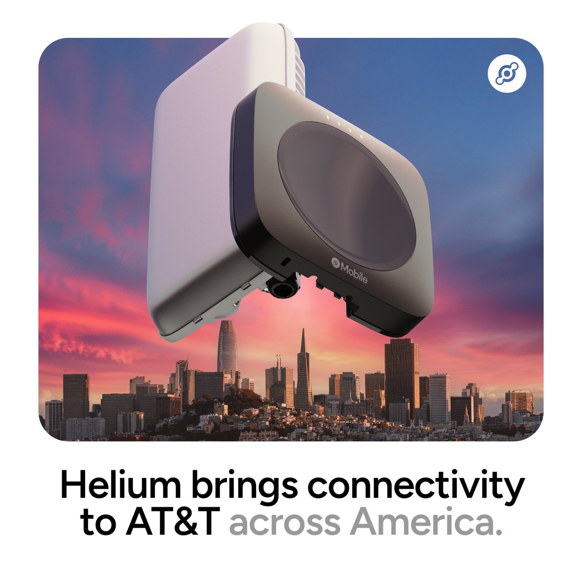 Big news! <a href="/ATT/">AT&T</a> subscribers can now connect to the people-powered Helium Network across America. 🇺🇸🎈

By leveraging Helium’s decentralized network, AT&amp;T is expanding coverage to thousands of new locations, built and powered by individuals across the U.S.

AT&amp;T is also becoming an