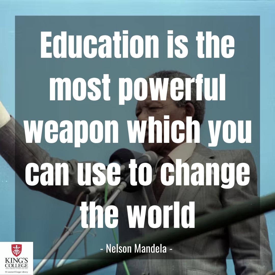 "Education is the most powerful weapon which you can use to change the world." 
- Nelson Mandela

#Quote #Education #NelsonMandela