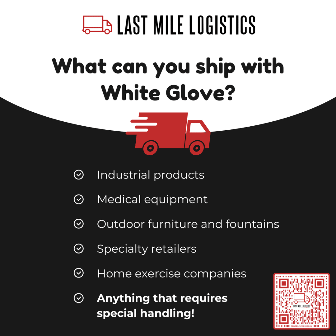 LastMileSUNTECK's tweet image. When your shipment requires extra care, our White Glove Services are the perfect solution! We handle it all with precision, professionalism, and a personal touch. 🤝🚛 

Ship smarter—choose white glove! 📦✨ 

#WhiteGlove #SpecialHandling #LogisticsDoneRight #LastMileLogistics