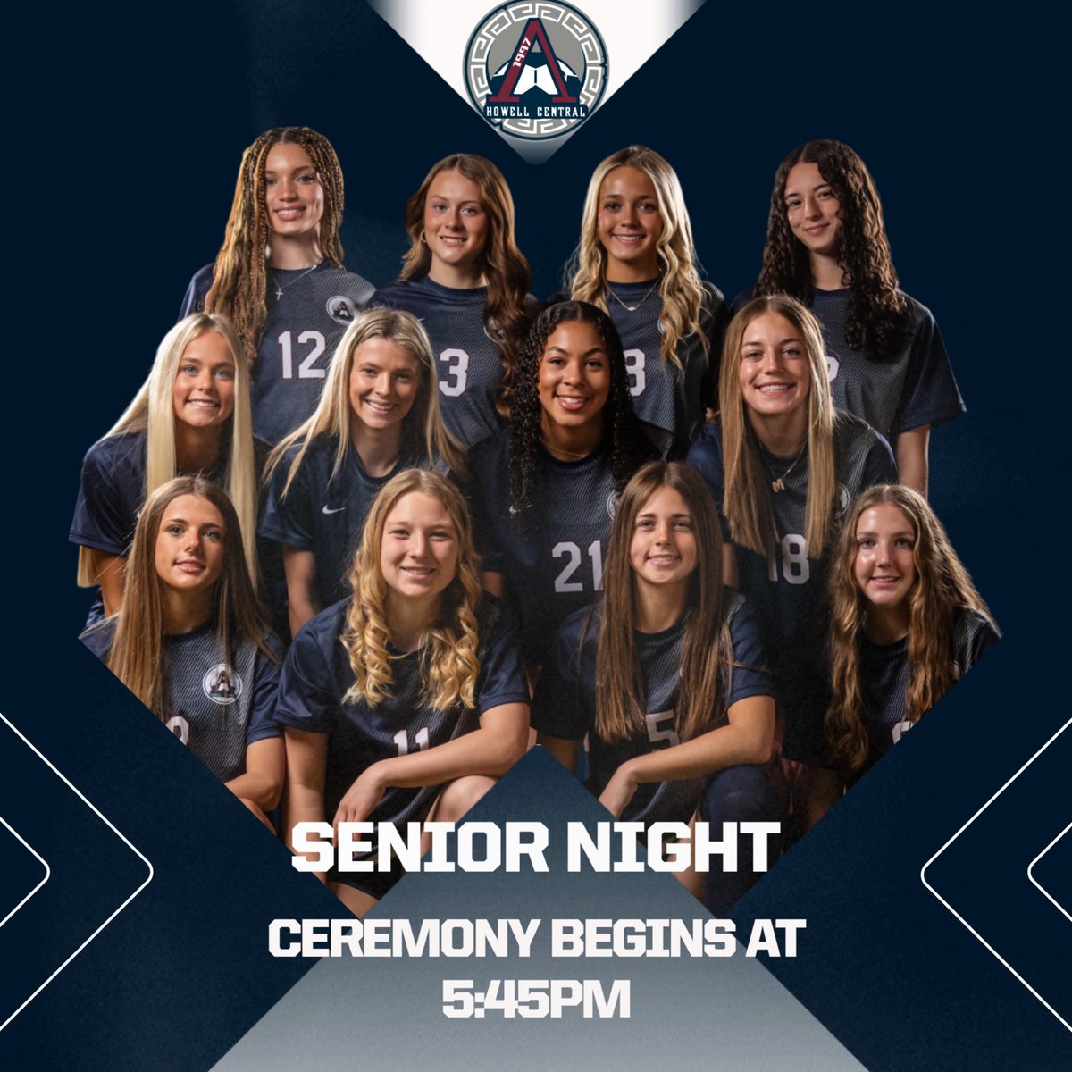 Excited to celebrate our 12 seniors tonight.  An amazing group of ladies who have done so much for the FHC community. Thank you for being apart of our FAMILY!