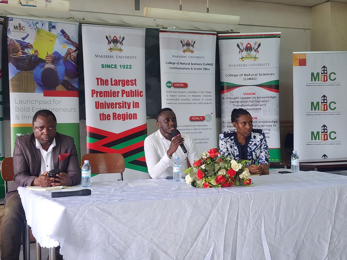 JimjamesMuhwezi's tweet image. It was a great honor taking part in the CONAS Finalist career seminar the first of the it's kind @Makerere and I thanks my model college @MakCoNAS for the wonderful example exhibited 🤝
I really learnt alot and I believe my days after will be better off👍
Thanks to @miic_ug