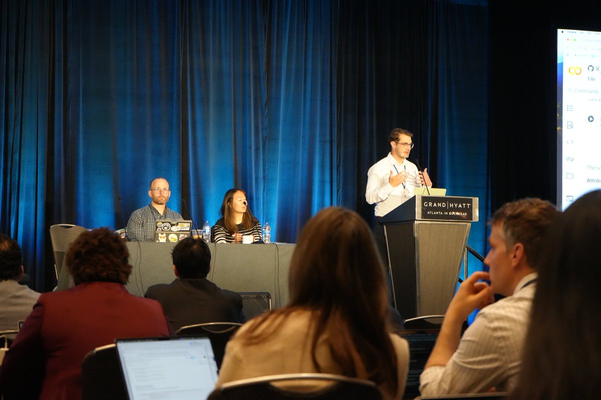 ASNRehab's tweet photo. As our first #ASNR2025 Professional Development Session continues, Dr. Andrew Hooyman walks us through how to use an open-source dataset and AI to help with creating code, making programming more accessible.
#datascience #AI #neurorehabilitation #reprorehab @reprorehab https://t.co/Xcb938lF22