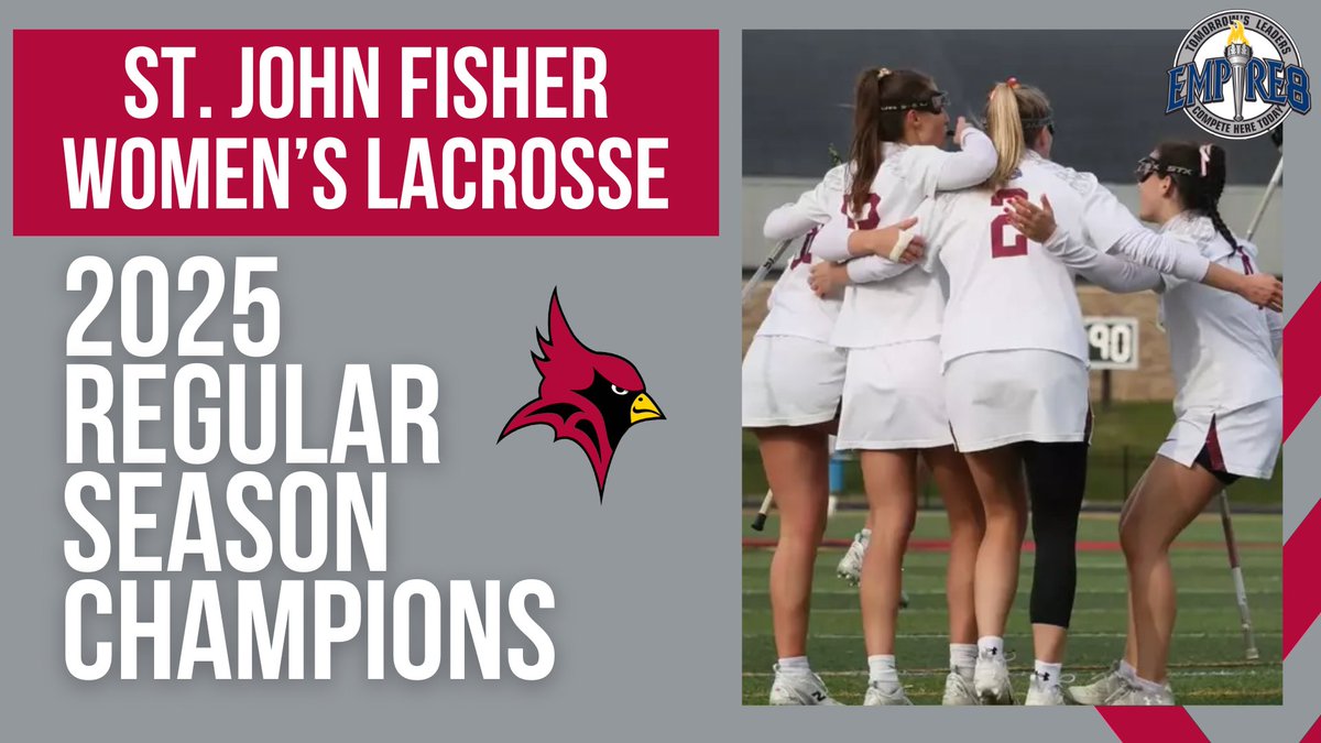 Nationally-Ranked St. John Fisher Earns Top Seed for E8 Championship Tournament With Win Over Keuka
empire8.com/news/2025/4/24…

#E8 #E8Proud #LeadersCompeteHere #WhyD3