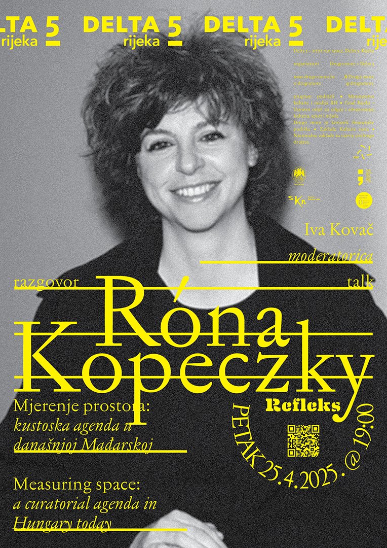 Measuring Space: A Curatorial Agenda in Hungary Today
- talk with Róna Kopeczky

Delta 5 - artist run space, Rijeka
Friday, 25 April, 19:00

drugo-more.hr/en/rona-kopecz…