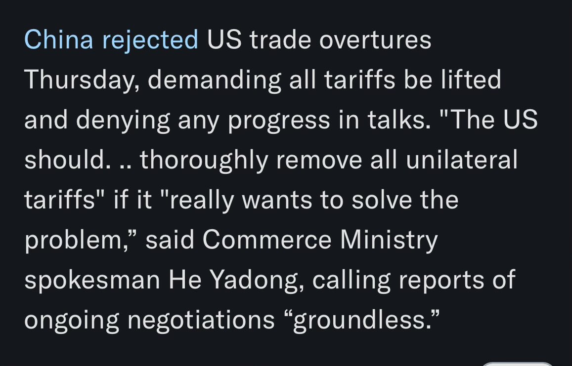 Looks like China is refusing to play $spy $qqq $tsla