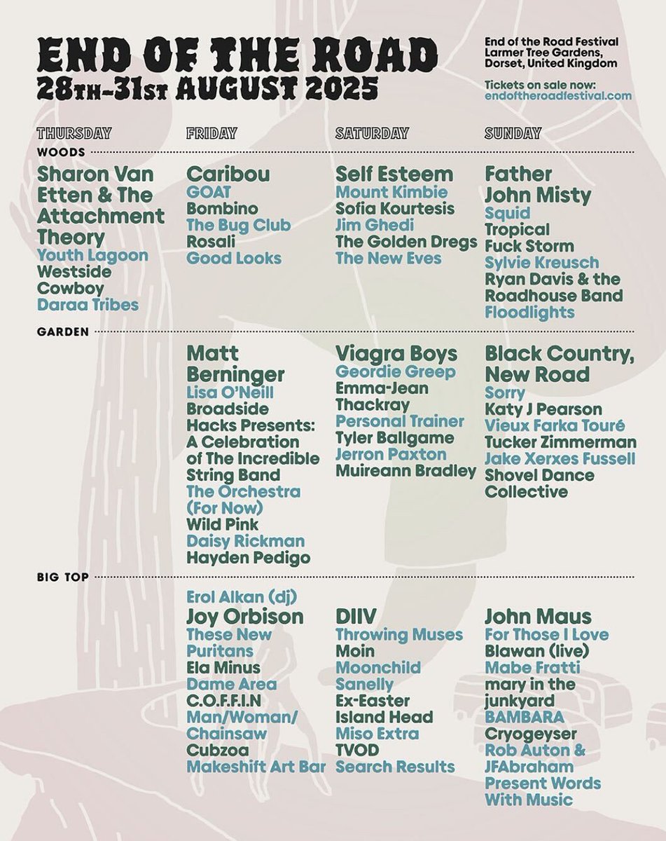 Fire Talk (@firetalkrecs) on Twitter photo the <a href="/EOTR/">EndOfTheRoadFestival</a> schedule is here <a href="/WildPinkNYC/">Wild Pink</a> & Mandy, Indiana on Friday <a href="/KassieKrut/">KassieKrut</a> Saturday
endoftheroadfestival.com the <a href="/EOTR/">EndOfTheRoadFestival</a> schedule is here <a href="/WildPinkNYC/">Wild Pink</a> & Mandy, Indiana on Friday <a href="/KassieKrut/">KassieKrut</a> Saturday
endoftheroadfestival.com