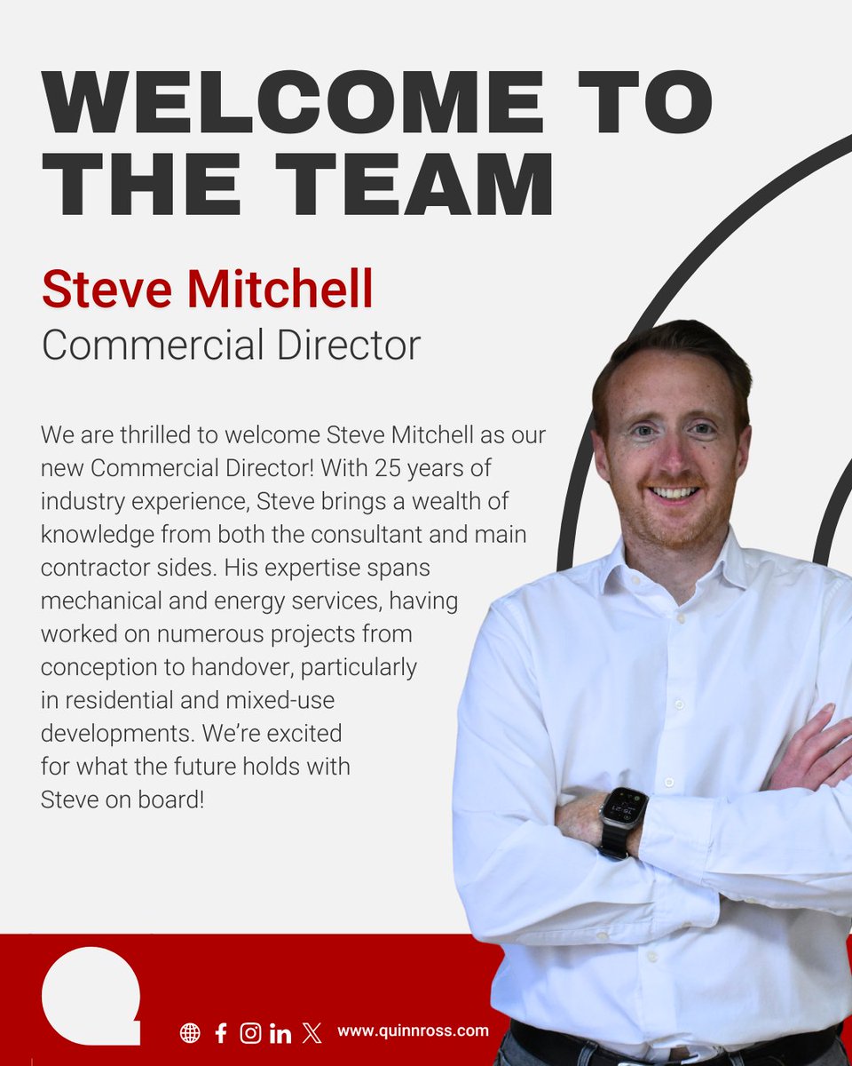 Exciting news! We’ve welcomed Steve Mitchell as our new Commercial Director! With 25 years of experience in mechanical &amp;  energy services, Steve will play a key role in driving commercial success across all RIBA stages. Welcome to the team, Steve!

#CommercialDirector #London