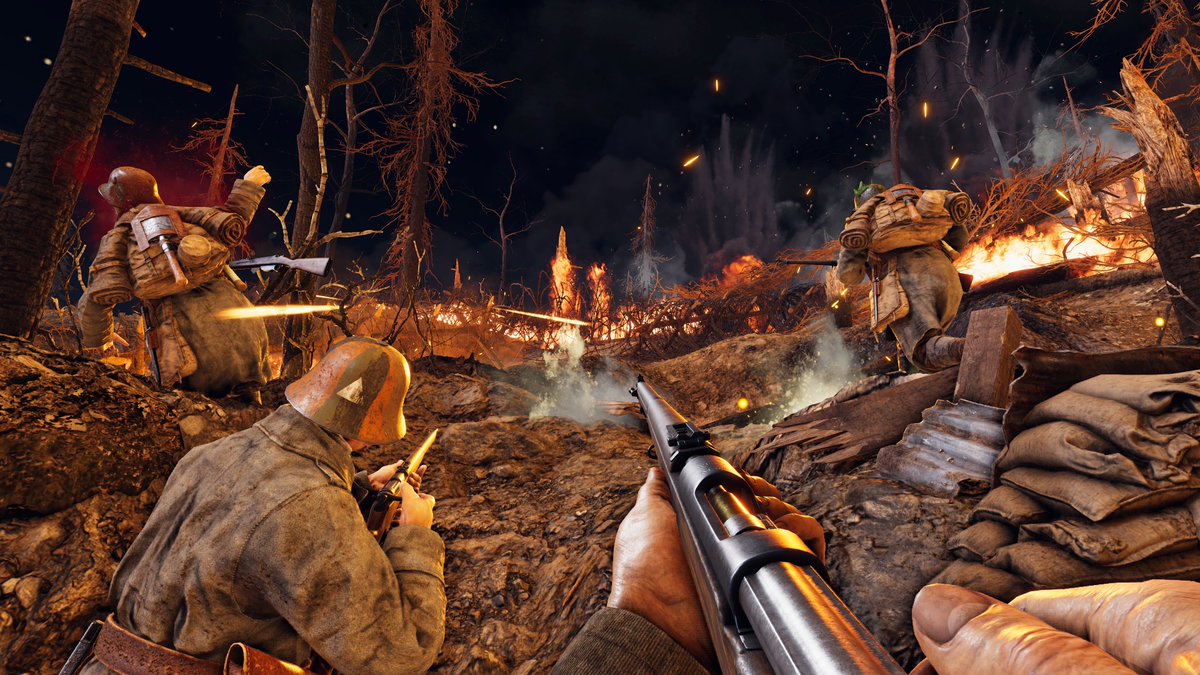 Focus_entmt's tweet image. #Isonzo's Free "Moschin" Expansion is out! 💥

Discover the new Moschin map, plunging the battlefield into darkness, and access two new weapons: the Revelli-Beretta carbine and M1917 6X grenade.

Play now on PC &amp;amp; @Xbox consoles: tinyurl.com/n7cc6k6c