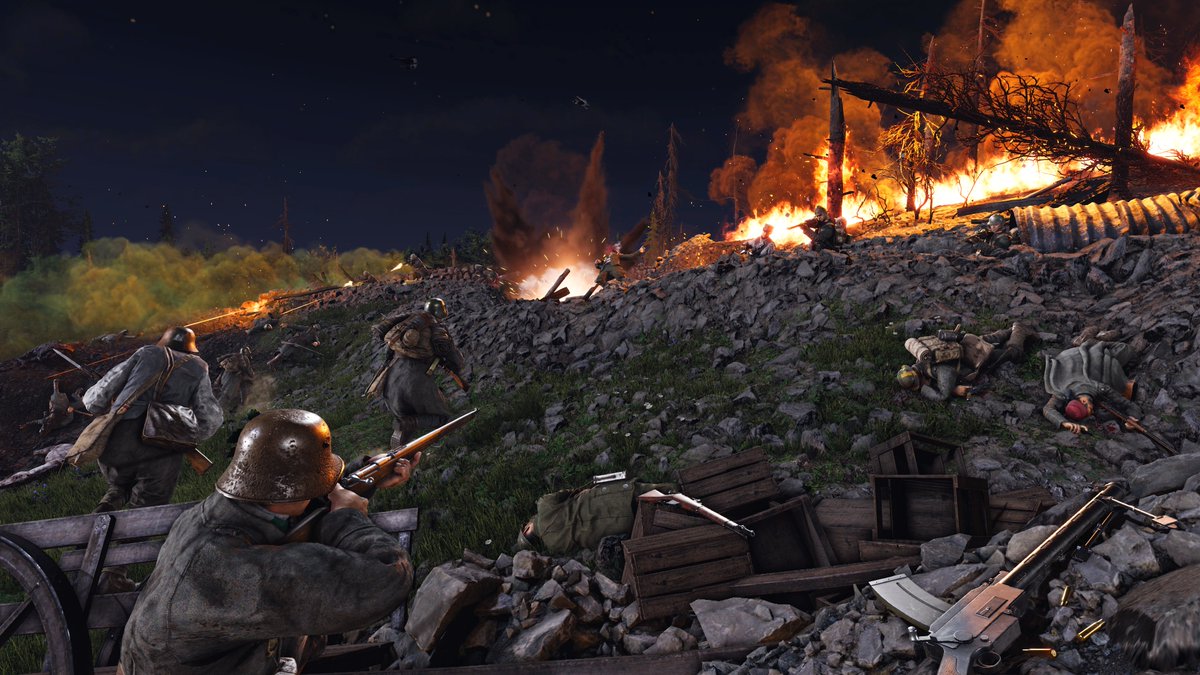 Focus_entmt's tweet image. #Isonzo's Free "Moschin" Expansion is out! 💥

Discover the new Moschin map, plunging the battlefield into darkness, and access two new weapons: the Revelli-Beretta carbine and M1917 6X grenade.

Play now on PC &amp;amp; @Xbox consoles: tinyurl.com/n7cc6k6c