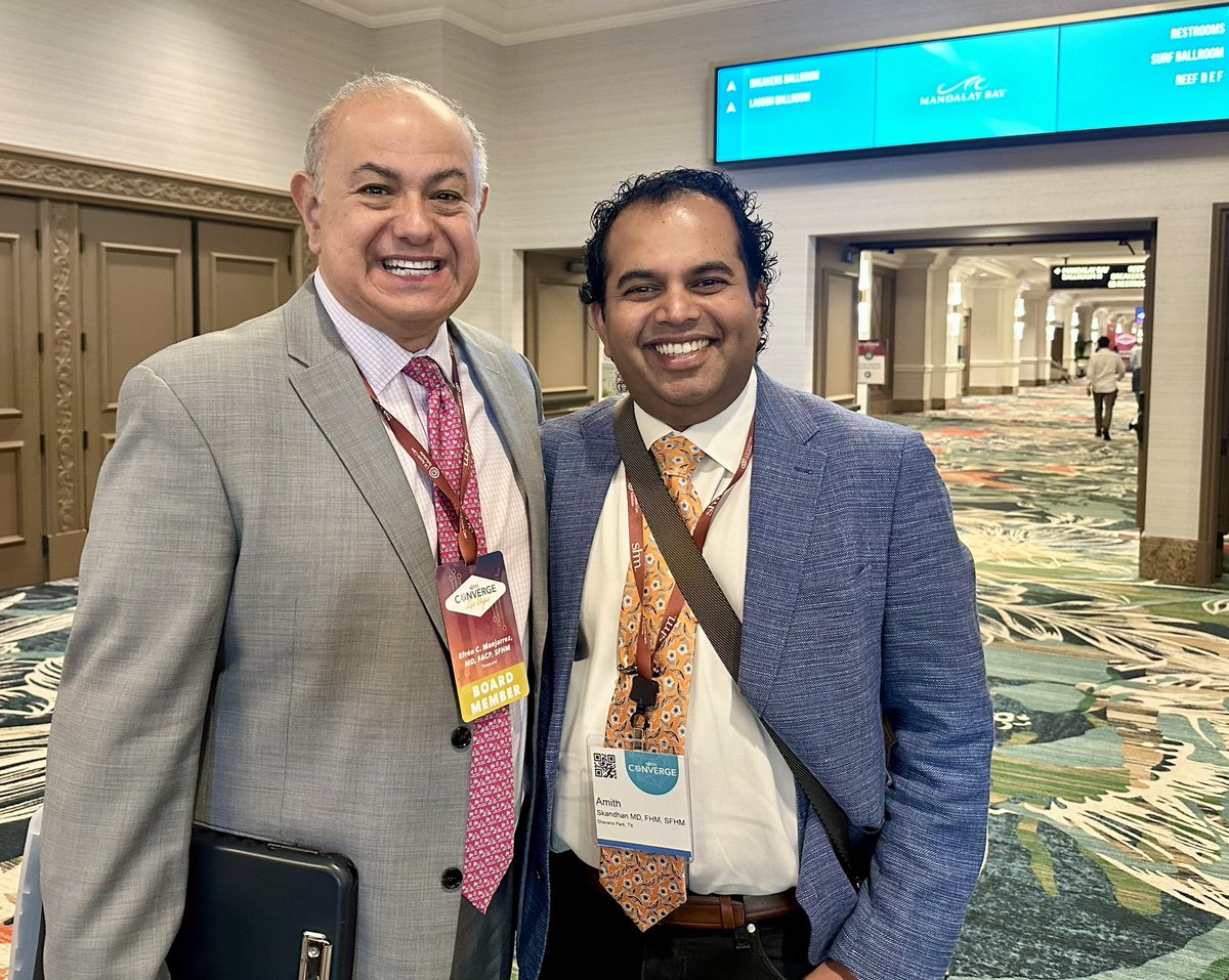 Amith Skandhan MD SFHM FACP (@ask_hm17) on Twitter photo An honor to connect with Dr. <a href="/drefrenm/">Efren Manjarrez</a> President-Elect of <a href="/SocietyHospMed/">Society of Hospital Medicine</a>. A leader who lifts and inspires.
#SHMConverge25 #HowWeHospitalist An honor to connect with Dr. <a href="/drefrenm/">Efren Manjarrez</a> President-Elect of <a href="/SocietyHospMed/">Society of Hospital Medicine</a>. A leader who lifts and inspires.
#SHMConverge25 #HowWeHospitalist