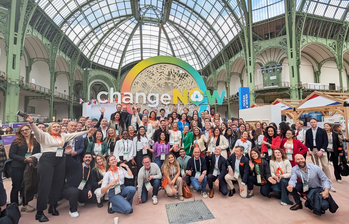 🌍 Greetings from <a href="/ChangeNOW/">ChangeNOW</a> 2025 in Paris!
We're thrilled to be here with 40,000 changemakers &amp; 140 nations — and mark 10 yrs since the Paris Agreement. 🌱
💧Find the NL delegation (#TheHague &amp; #Amsterdam) in the Ocean &amp; Water area — let’s connect &amp; create impact! 🇳🇱