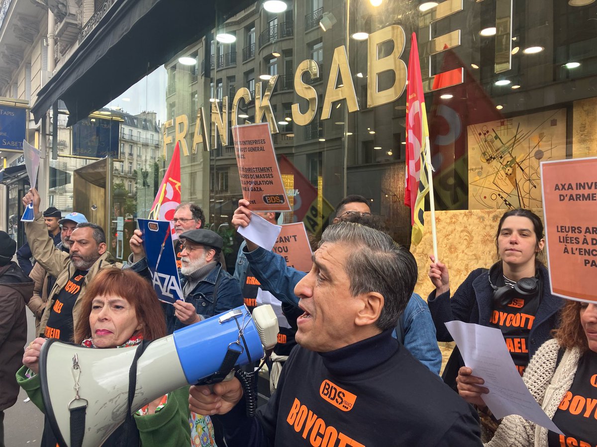 Campagnebds's tweet photo. AXA entache ses profits dans une guerre qui “présente toutes les caractéristiques d’un génocide” selon @FranceskAlbs, Rapporteuse Spéciale des NU sur la situation des droits humains dans les territoires palestiniens occupés depuis 1967. #BoycottAXA https://t.co/X4OyQKW2AJ