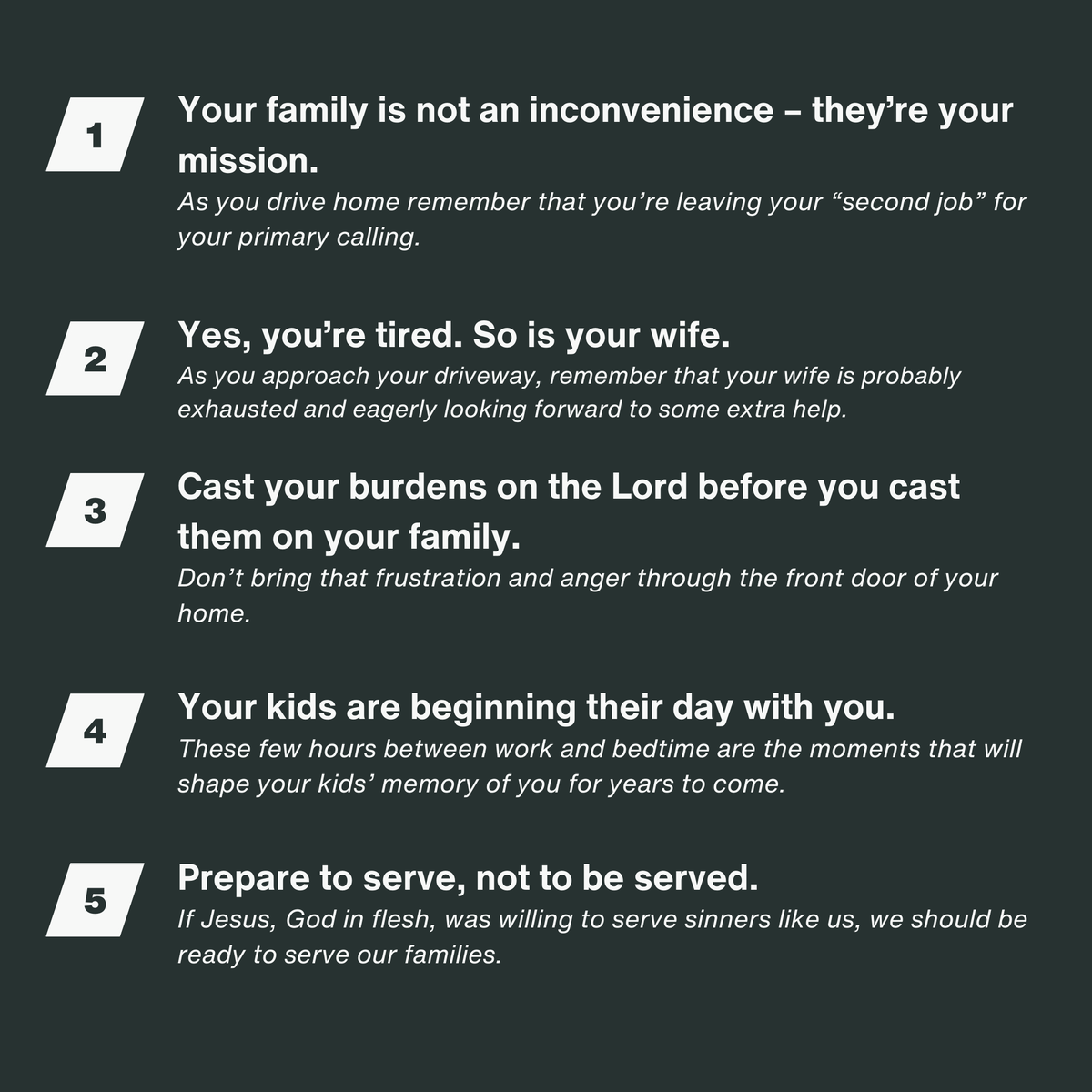 growingfathers's tweet photo. "What if you used your drive home to prepare your heart and mind for your time at home? Here are five truths to remind yourself of during your drive home."

Read more of Aaron Berry's article, "Five Truths for the Drive Home," here: https://t.co/OcRubywdWF https://t.co/EOJ33PryrS