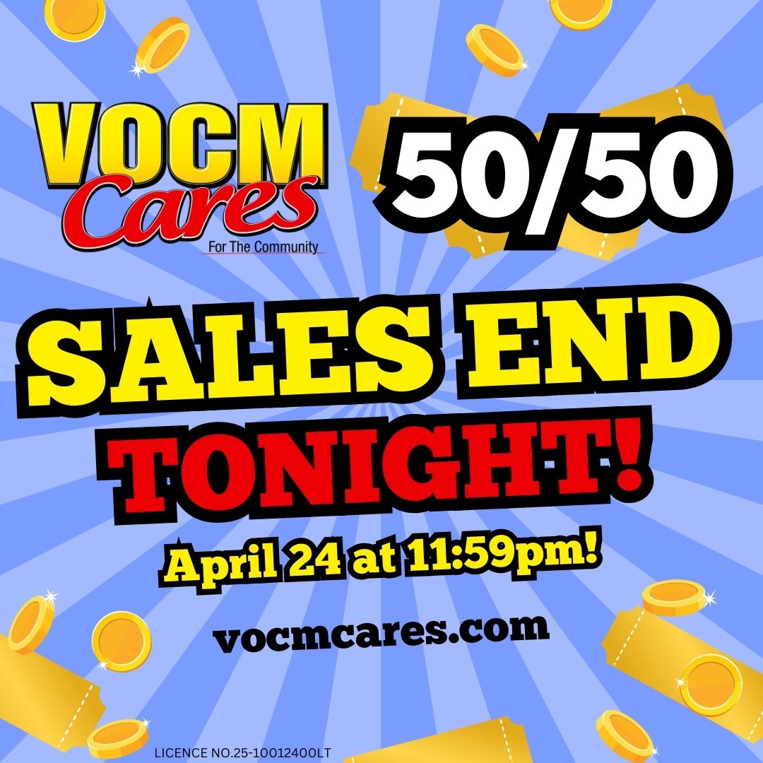 📷LAST CHANCE to get your 50/50 tickets!📷
Sales end TONIGHT, April 24, 11:59pm for the Care for the Community 50/50 draw.  Get tickets now! rafflebox.ca/raffle/vocmcar…  <a href="/rafflebox5050/">rafflebox</a> #newfoundland #SupportLocal #5050Draw #SupportLocalNL #WinBig #localcharities #CommunitySupport