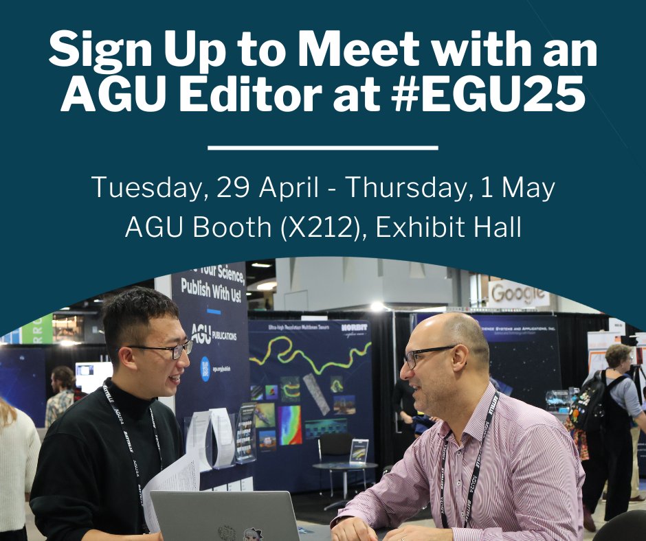 Are you attending #EGU25 in Vienna next week?

Editor Anna Mittelholz will be available for 15-minute meetings to offer advice on publishing in JGR: Planets. This is a great opportunity for #EarlyCareer researchers!

Sign up here: lite.spr.ly/6006GtQG