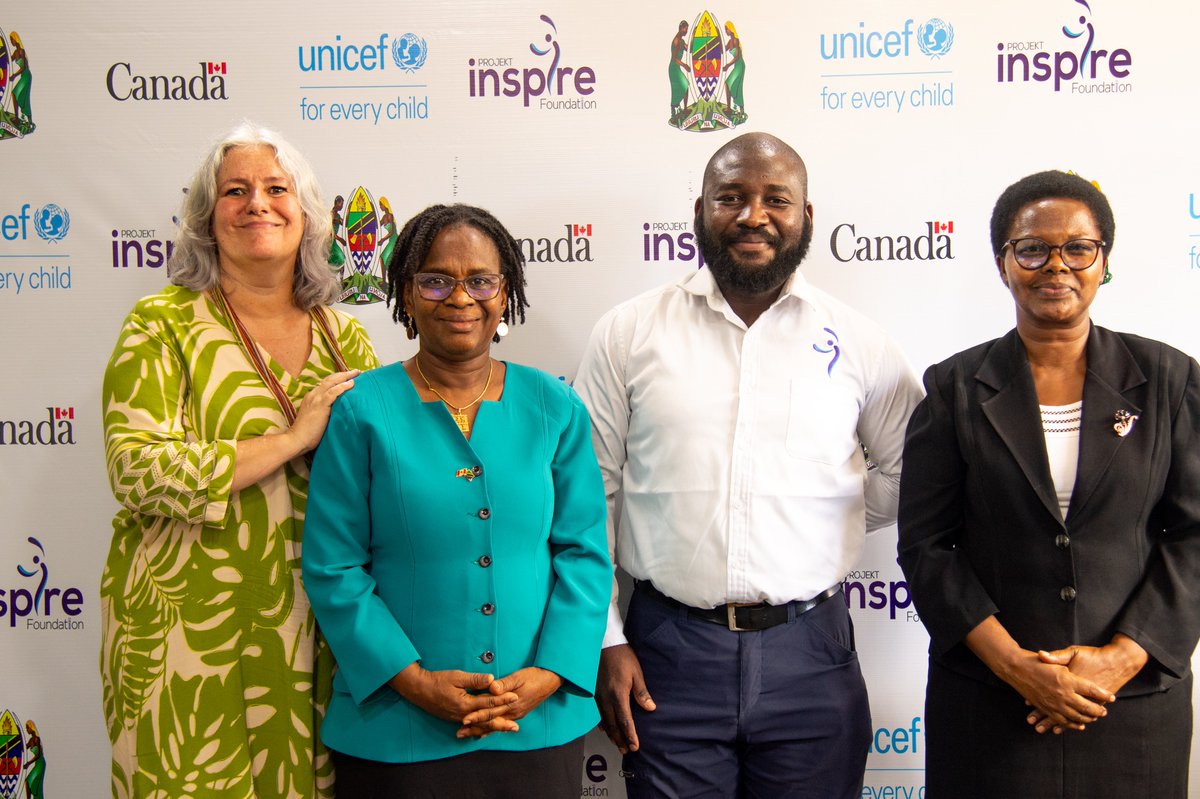 UNICEFTanzania's tweet image. When girls rise in STEM, communities thrive!
With support @CanadaTanzania and in partnership with the Government of #Tanzania and @ProjektInspire , @UNICEFTanzania has launched the Empowering Girls in STEM initiative to mark this year’s International Girls in ICT Day.
Through…