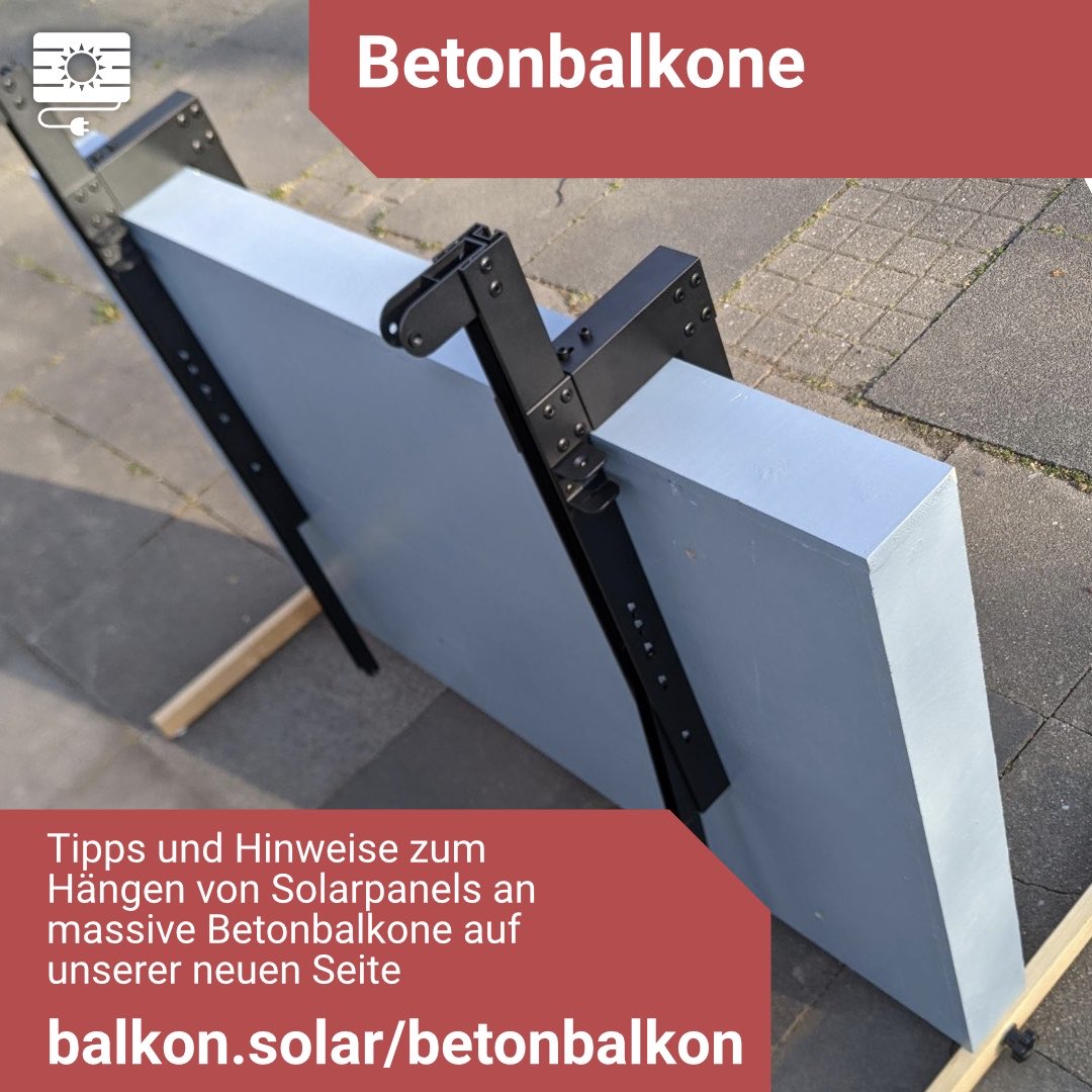 balkonsolar's tweet photo. Ja man kann #BalkonSolar auch mit geschlossenen #Beton #Balkonen machen!
Wir haben Tipps zu Halterungen auf unserer Website zusammengefasst: https://t.co/TcZSkJxgk5 https://t.co/tBcTSEOpKR