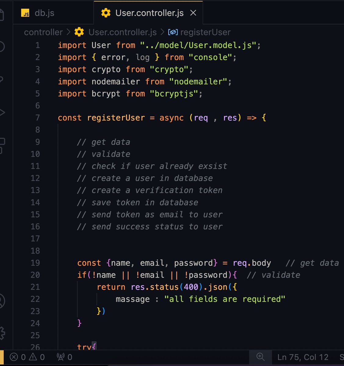 Healthy_Codez's tweet photo. First:
🧠 Plan the algorithm
📋 Break it into steps
💻 Write clean logic
Then:
🚀 Deploy with confidence!
That’s how you build real-world features — line by line, idea by idea.
#CodeSmart #WebDev #HealthyCodez #BuildInPublic https://t.co/Oh9sH5xehv