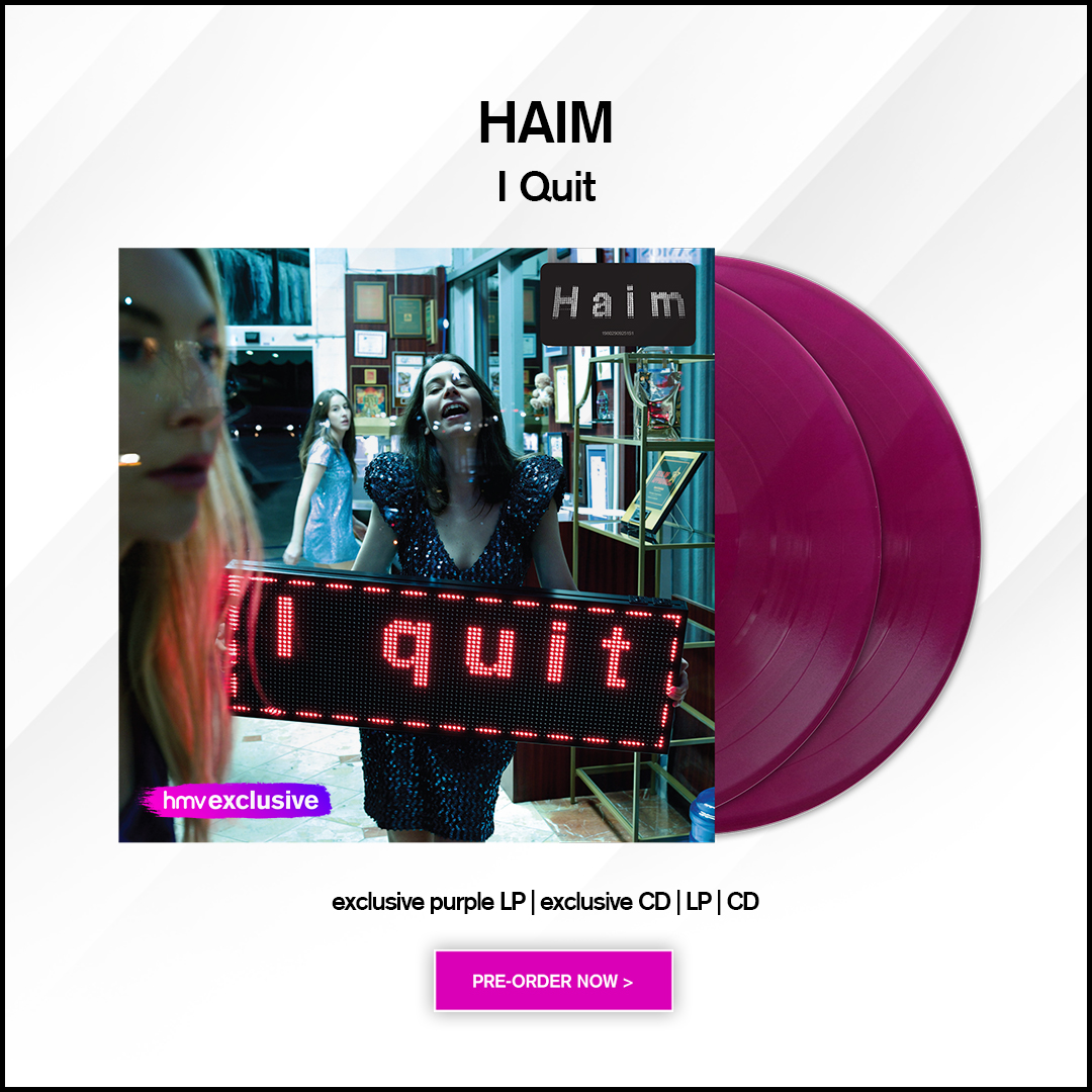 HAIM is back. Their new album I Quit drops June 20 — 15 tracks of raw, classic rock-infused power, produced by Rostam &amp; Danielle Haim. Critics are calling it the sound of the summer. 

Let’s go 👉 ow.ly/eUiQ50VH1JB