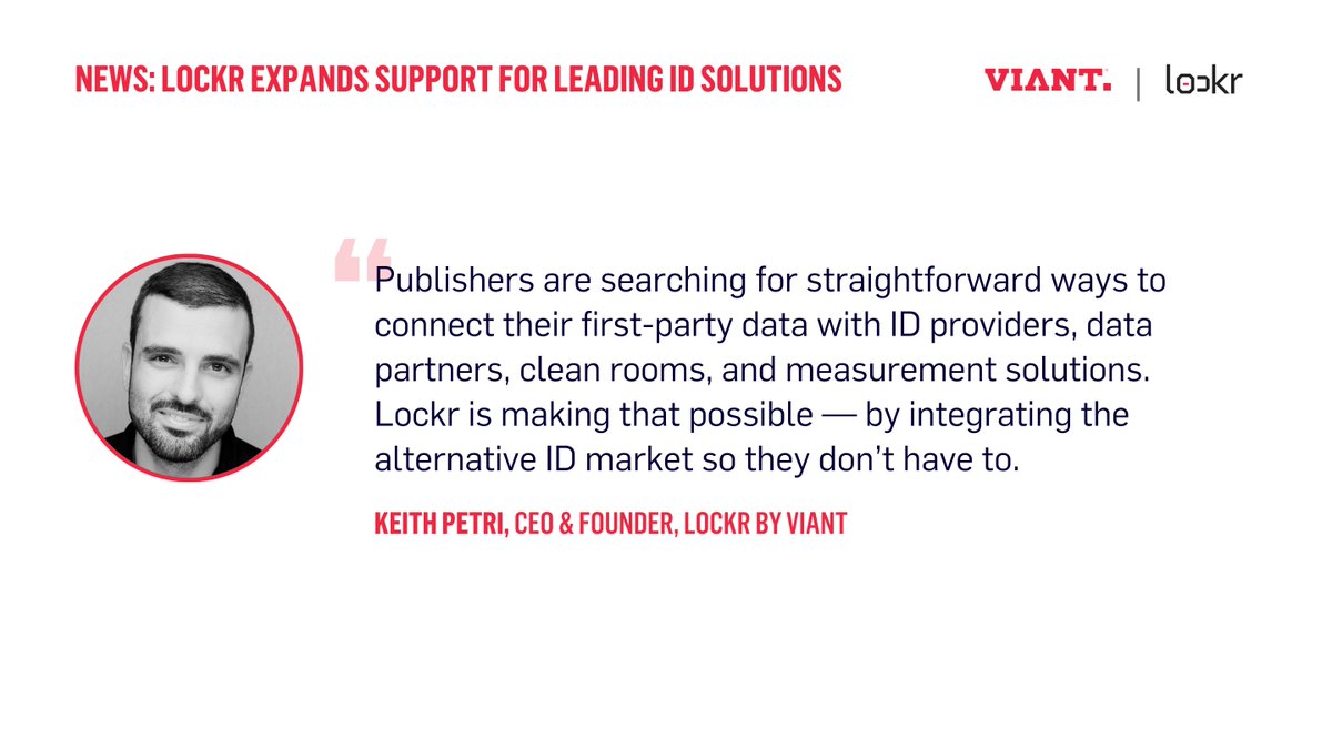 viant_tech's tweet image. Great coverage from @TVNewsCheck on @lockr_digital  and its newly expanded support for 5 of the top 7 identity solutions.🚀

Read via @TVNewsCheck.➡️ tvnewscheck.com/tech/article/l…

#AdTech #Addressability #OpenInternet #FirstPartyData #LockrbyViant #DigitalAdvertising #Identity