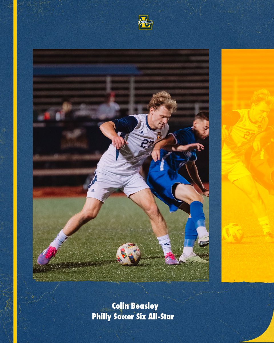 LaSalle_MSOC's tweet image. One of Philly’s Best ⭐️ Colin Beasley was named to the Philly Soccer Six All-Star squad 👏🏻

#GoExplorers🔭