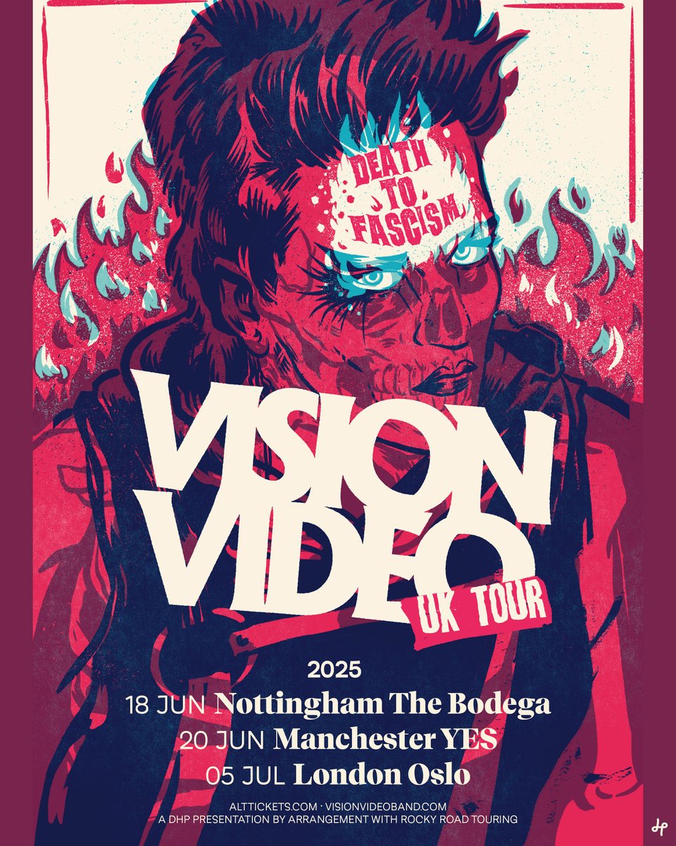 DHP Family (@dhpfamily) on Twitter photo Blessed with a singer whose voice soars, goth rock band <a href="/visionvideoband/">Vision Video</a> play shows at <a href="/bodeganotts/">The Bodega</a>, <a href="/yes_mcr/">YES</a> and <a href="/OsloHackney/">Oslo Hackney</a> on their UK tour this summer!
Tickets go on sale tomorrow at 10am, set a reminder: tinyurl.com/2jfktens Blessed with a singer whose voice soars, goth rock band <a href="/visionvideoband/">Vision Video</a> play shows at <a href="/bodeganotts/">The Bodega</a>, <a href="/yes_mcr/">YES</a> and <a href="/OsloHackney/">Oslo Hackney</a> on their UK tour this summer!
Tickets go on sale tomorrow at 10am, set a reminder: tinyurl.com/2jfktens