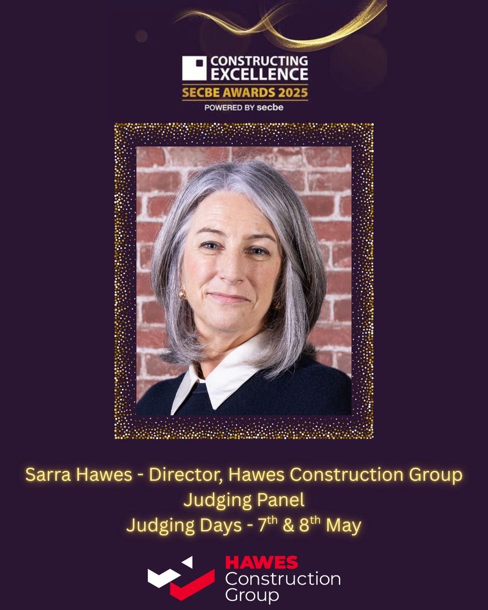 Hawes Construction Group (@hawesconstruct) on Twitter photo We are excited to share that Sarra Hawes, has been chosen to serve as a judge for the upcoming <a href="/CE_Awards/">Constructing Excellence SECBE Awards</a> Excellence SECBE Awards next month.
For more details about the awards and this year's finalists, click here. - ce-awards.co.uk
#SECBEAwards2025 #secbe #Awards We are excited to share that Sarra Hawes, has been chosen to serve as a judge for the upcoming <a href="/CE_Awards/">Constructing Excellence SECBE Awards</a> Excellence SECBE Awards next month.
For more details about the awards and this year's finalists, click here. - ce-awards.co.uk
#SECBEAwards2025 #secbe #Awards