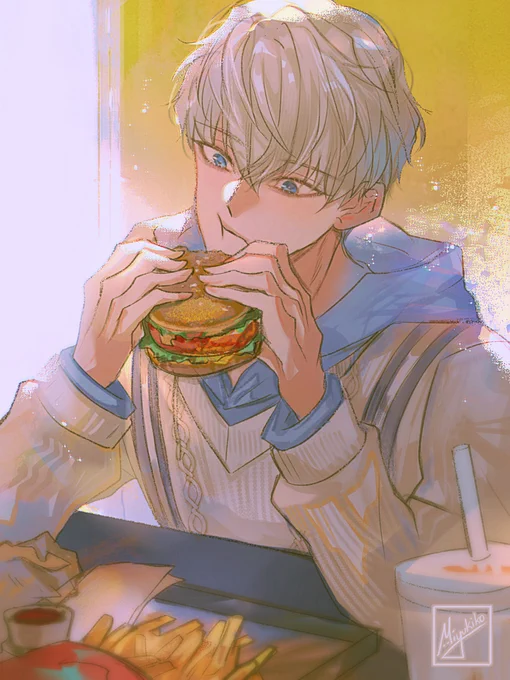 [LADS] All I draw is Xavier these daysI just want to draw him eating foods....#LoveandDeepspace #Xavier #恋与深空 #恋と深空 #沈星回 