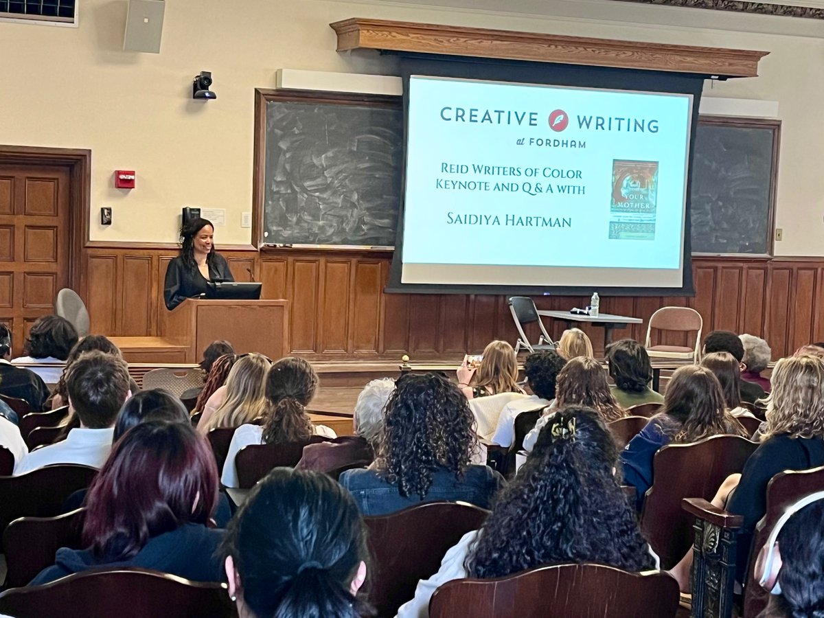 SashaPanaram's tweet image. “Why not imagine a new radical set of arrangements? Why not imagine more than what seems reasonable?” — Saidiya Hartman @FordhamNYC
