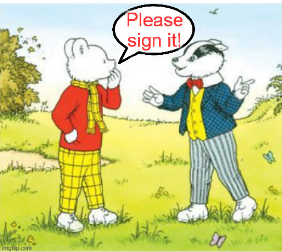 Rupert the Bear's oldest chum is Bill Badger.
Badgers have lived in the UK for 💯,000s of years, when England was a lot wilder.
Some of their setts are I00s of years old.
It's time to reform b🐄TB policy &amp; STOP the badger cull‼️
Bill has a petition for you
petition.parliament.uk/petitions/7003…