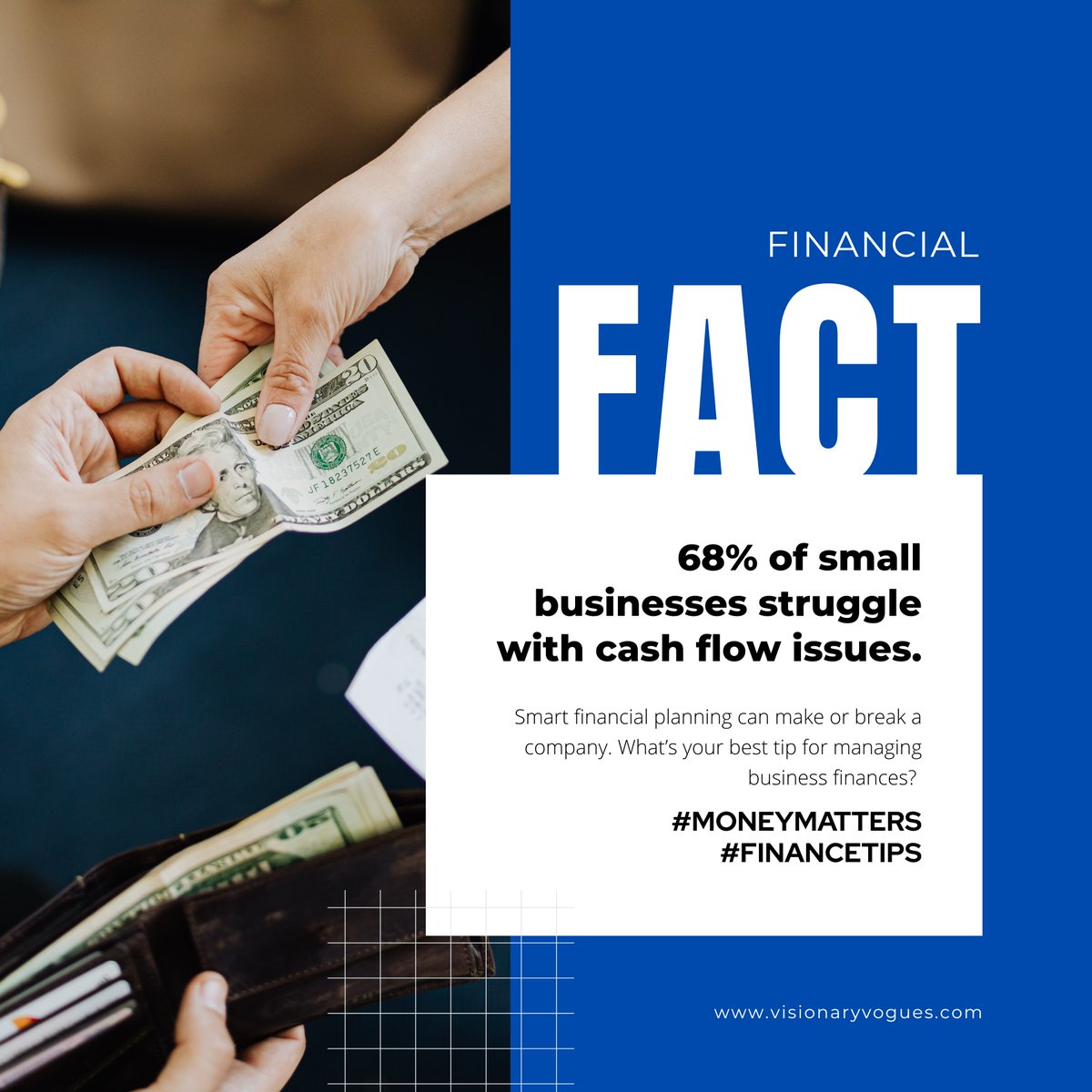 Smart entrepreneurs know 💡 profit ≠ cash flow! Monitor 📊, reserve 💼, optimize 🤝 &amp; invest wisely 🚀❌ to stay afloat.

 #MoneyMatters #FinanceTips #VisionaryVogues 💸