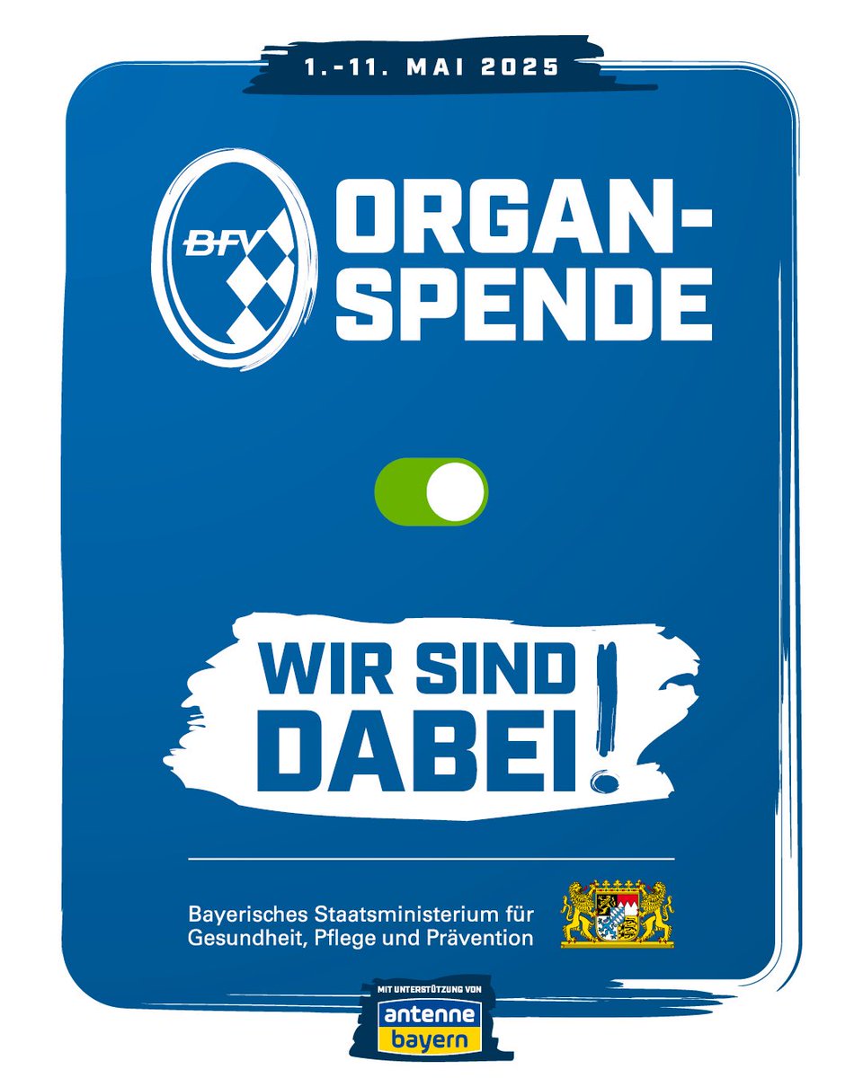 Wir sind dabei

#organspende #bfv #fussball #fußball