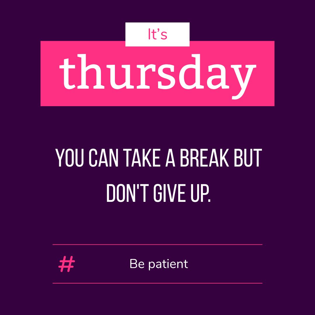 TechByFay's tweet image. Pause. Breathe. Reset. But never lose sight of why you started.💪✨