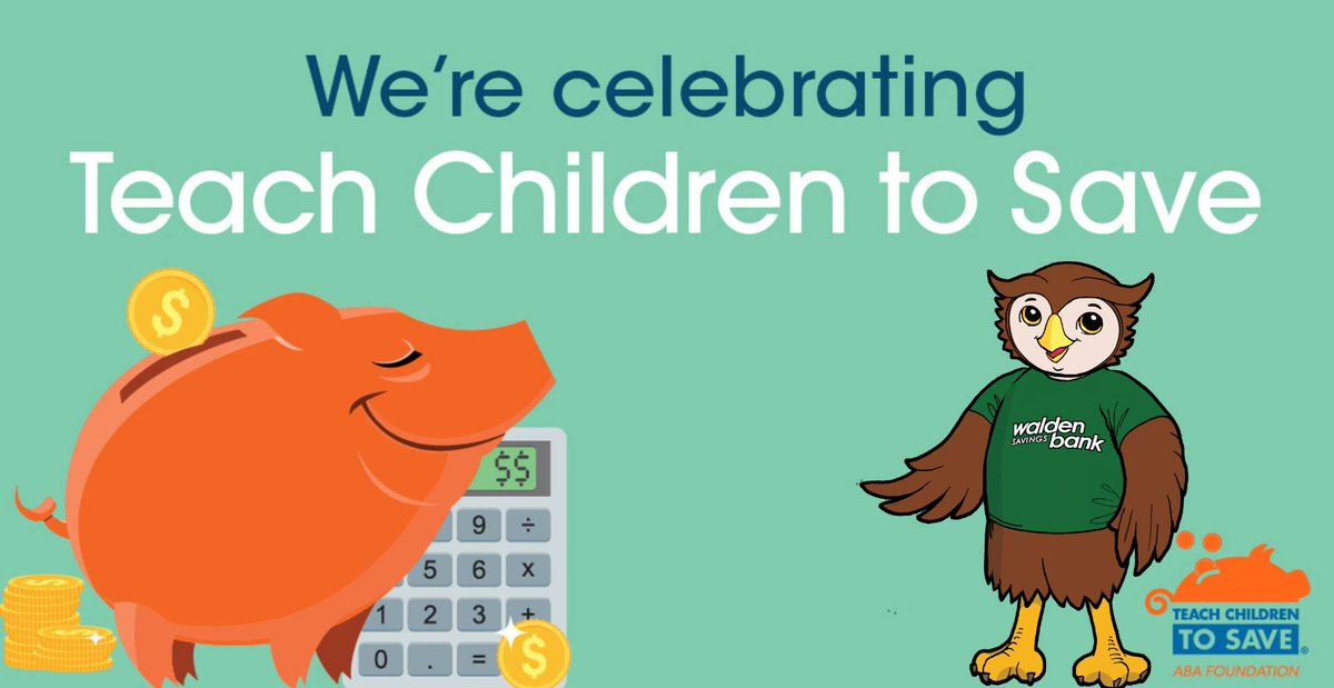 We’re celebrating Teach Children to Save Day! 📷📷Stop by any Walden Savings Bank location today or tomorrow to learn how you can help the children in your life build smart saving habits. While you’re here, explore helpful tools and resources and discover our new NextGen Account,