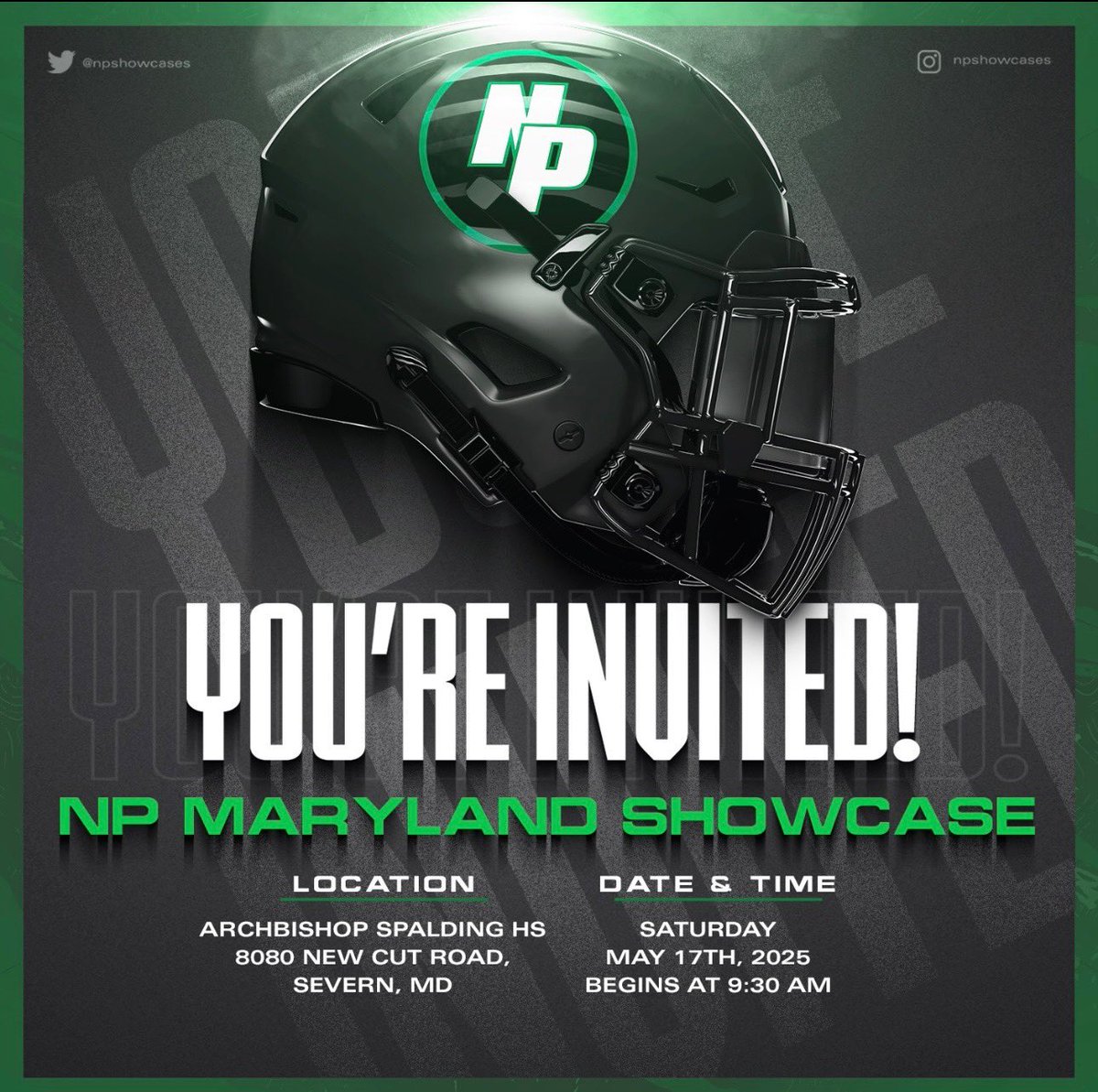 Thank you for the invite <a href="/NPCoachZim/">Donnie Zimmerman</a>, @THald, 
<a href="/NPShowcases/">National Preps Showcases</a>