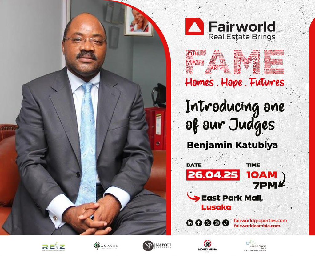 FairworldProp's tweet photo. Meet the Minds Behind the Judgement Panel!

We are excited to introduce Benjamin Chimbalanga Katubiya, one of our esteemed judges for the FAME 2025 Business Pitch Competitions!

#FAME2025 #HomesHopeFutures #MeetTheJudges #BusinessPitch #FairworldRealEstate #InspiringTheNextGene https://t.co/yJuzNGQYcj
