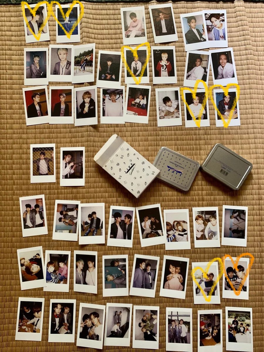 vernohnline's tweet photo. wts lfb

seventeen boys wish encore polaroids !!
150 each
all must be taken to push through 
marked are taken already

these polaroids are rare and expensive so steal price na siya kaya kuha na kayo 😭 https://t.co/Qx1g5RY4Cr