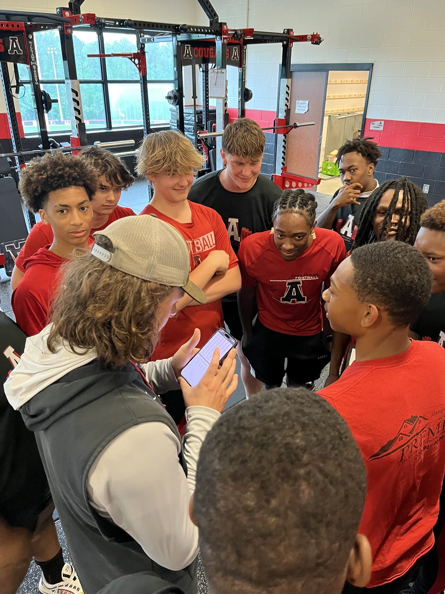 Alexander Football (@alexanderfball) on Twitter photo We will compete in any situation! Even if it’s a spelling competition! 🤓 The first ATC Spelling Bee helped us close out a great two weeks of Red Launch! As you can imagine, things got intense! 🐾🅰️🏈
<a href="/CoachZachPine/">COACH PINE</a>
<a href="/coach_mccarter/">Thomas McCarter</a>
<a href="/coachlhog/">Luke Hoggard</a>
<a href="/alxstrength/">Alexander Strength</a> We will compete in any situation! Even if it’s a spelling competition! 🤓 The first ATC Spelling Bee helped us close out a great two weeks of Red Launch! As you can imagine, things got intense! 🐾🅰️🏈
<a href="/CoachZachPine/">COACH PINE</a>
<a href="/coach_mccarter/">Thomas McCarter</a>
<a href="/coachlhog/">Luke Hoggard</a>
<a href="/alxstrength/">Alexander Strength</a>