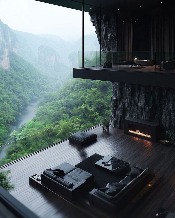 INTERIORPORN1's tweet photo. this living space is a VIBE ✨ https://t.co/QBB3eJYO82
