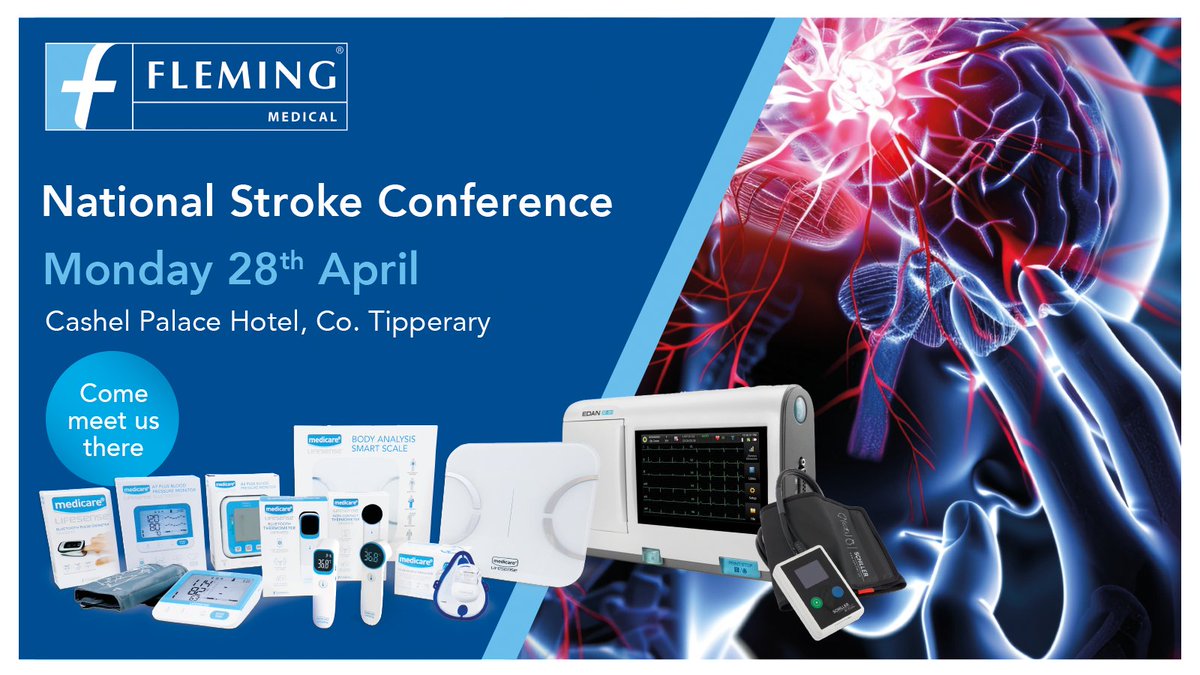 Our team will be presenting at the upcoming #NationalStrokeConference, a key gathering for healthcare professionals dedicated to improving stroke prevention, rehabilitation, and care across Ireland.
#NSC2025
Click here to read more: flemingmedical.ie/fleming_medica…