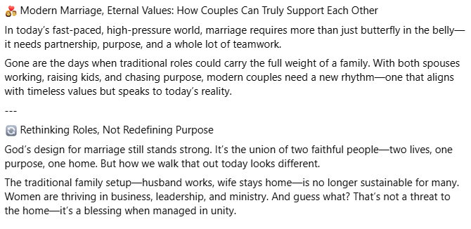 Archiboiewix's tweet photo. Modern Marriage, Eternal Values: How Couples Can Truly Support Each Other.
#marriagegoals #godlymarriage #Partnership #FaithAndFamily #Christianmarriage #loveinaction #couplesthatbuild https://t.co/JbgbNQVvu6