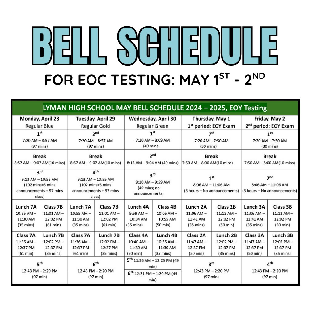 Lyman High School tweet media