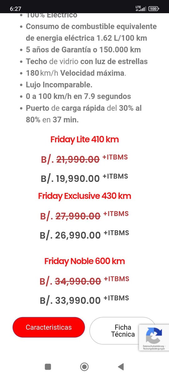 Ganz ohne Subventionen und Zollkrieg. Vollelektrischer Chino SUV für unter 20k$ in Panamá. F über 55 und M ü 60 holen sich noch die Mwst zurück. Laden hier nach Zeit! Nicht nach kW. Verarbeitung finde ich top. Auch Haptik. Die Chinos haben gewonnen!