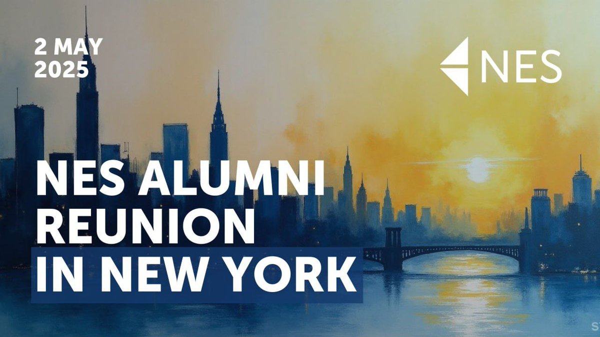 New Economic School (@nes_moscow) on Twitter photo 🎓 #NES alumni reunion in New York – May 2
Prof. @mrsultan713 Mehmood will talk about the role of creative thinking in academic work. Art therapist Marina Saburova will lead an art-based workshop focused on personal and professional development. To join: nesalumni@nes.ru 🎓 #NES alumni reunion in New York – May 2
Prof. @mrsultan713 Mehmood will talk about the role of creative thinking in academic work. Art therapist Marina Saburova will lead an art-based workshop focused on personal and professional development. To join: nesalumni@nes.ru