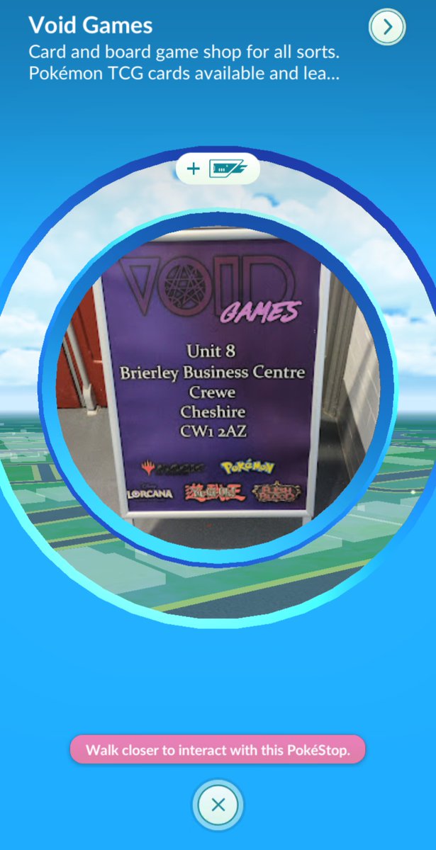 bigboss010's tweet photo. The shop has hit peak, we are now a Pokestop on Pokémon Go 😂

#voidgames #voidgamescrewe https://t.co/TU6ig4NHfx