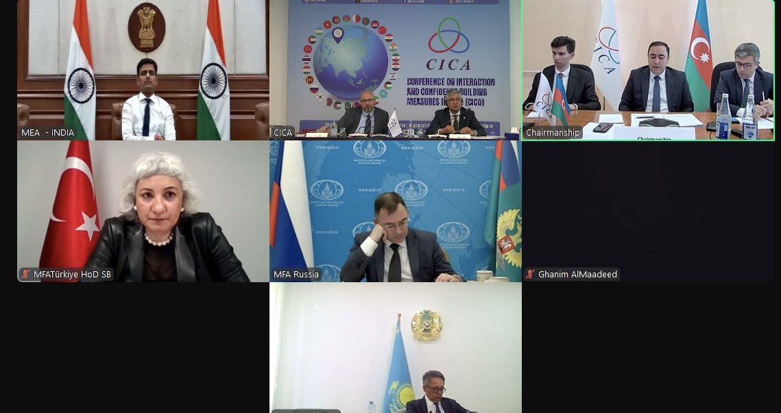 CicaSecretariat's tweet photo. Today #CICA_SWG concluded its two-day meeting with achieving major progress in deliberations  on draft #CICA Charter &amp; establishing #CICA Finance Summit &amp; Women Council https://t.co/coxSLhsyFH