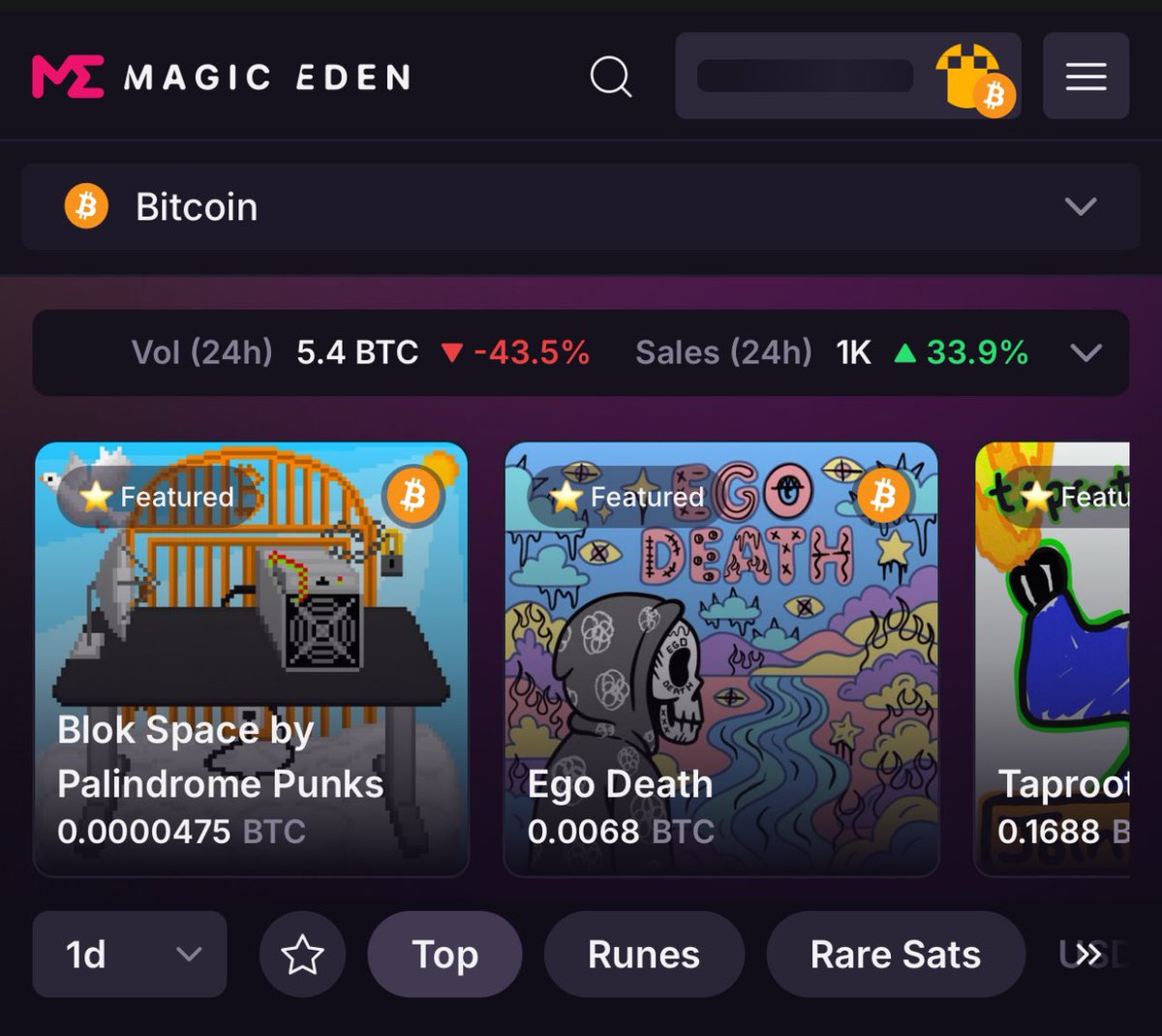 BITSKI (@bitski_art) on Twitter photo Gm fam 🍳🥓
Another beautiful day in web3. Feels good to be here with a bunch of like minded, crazy mfers who love art on BTC.
Still stoked to see EgoDeath featured up on ME. The entire <a href="/MEonBTC/">Magic Eden on Bitcoin 🟧</a> team was awesome to work with.
If you own an EgoDeath, hop in Discord and say Gm fam 🍳🥓
Another beautiful day in web3. Feels good to be here with a bunch of like minded, crazy mfers who love art on BTC.
Still stoked to see EgoDeath featured up on ME. The entire <a href="/MEonBTC/">Magic Eden on Bitcoin 🟧</a> team was awesome to work with.
If you own an EgoDeath, hop in Discord and say