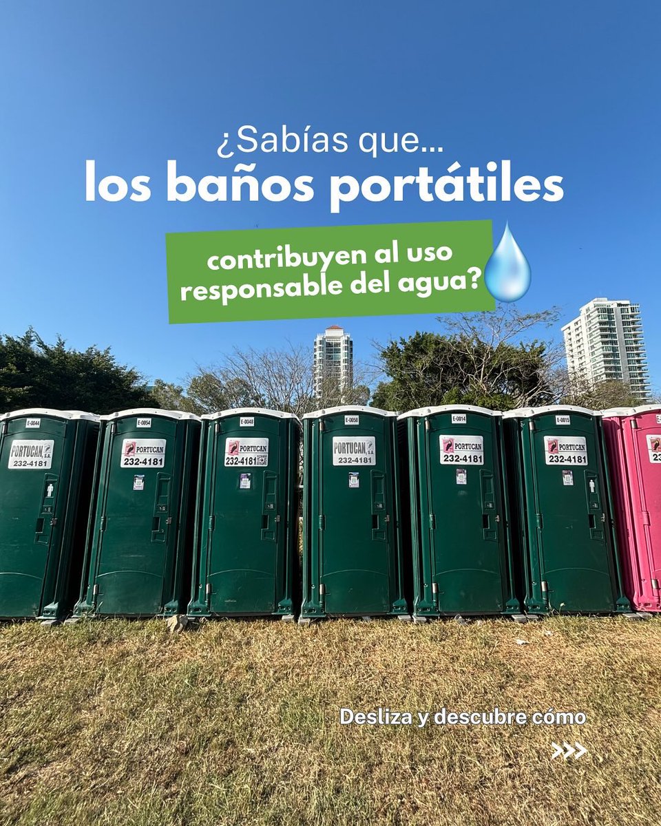 Portucan_'s tweet photo. Los baños portátiles ayudan a cuidar el agua mucho más de lo que imaginas…Desliza para saber más. ¡Contáctanos  al 6165-3156!  #bañospanama https://t.co/71B7H5sLVY